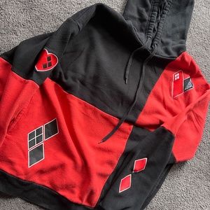 The Suicide Squad Harley Quinn Checkered Hoodie - M - BoxLunch